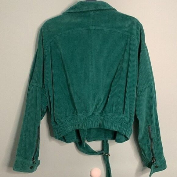 FREE PEOPLE Slouchy Dolman Corduroy Moto Jacket - Picture 10 of 11